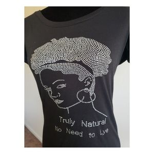 Blinged Out "Natural...No Lye" M T-shirt